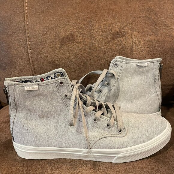 Vans Shoes - Vans Old Skool Zipper Back Gray Sneakers in Women's Size 10